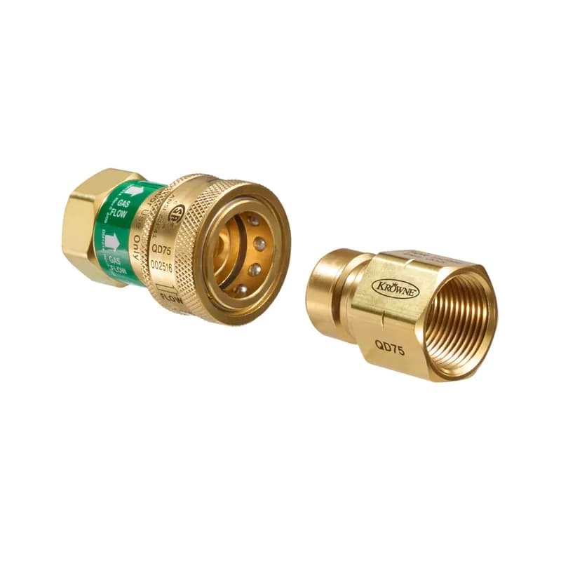 Gas Connector Complete Kit 60X0.75 IN Stainless Steel Quick Disconnect 1/Each