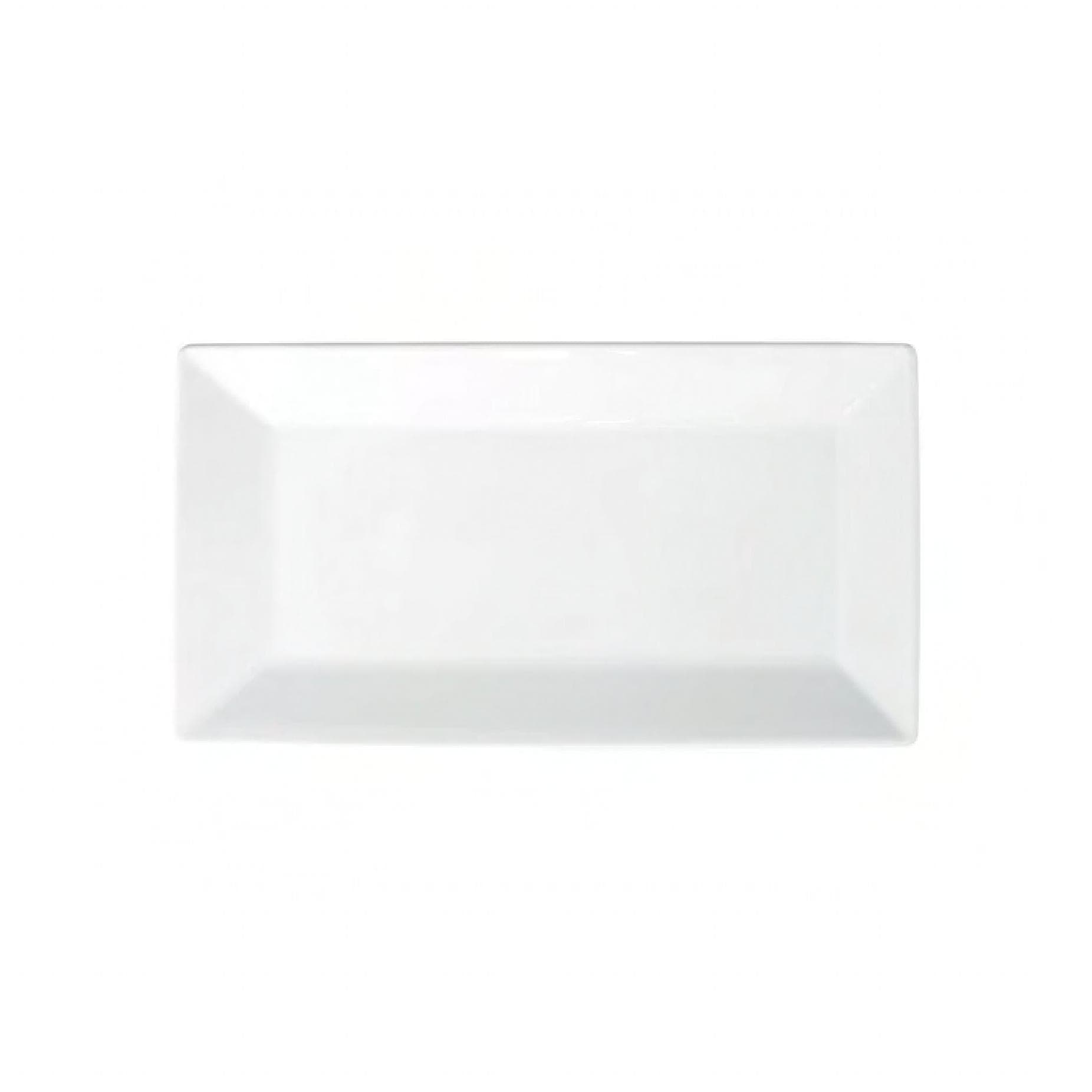 Royalsquare Platter 13.0X7.25X1.0 IN Porcelain White Rectangle 1/Case
