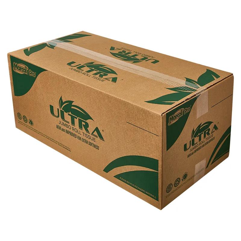 Toilet Paper & Tissue Roll 2000 FT 2PLY White Jumbo (JRT) 12IN Roll 6 Rolls/Case