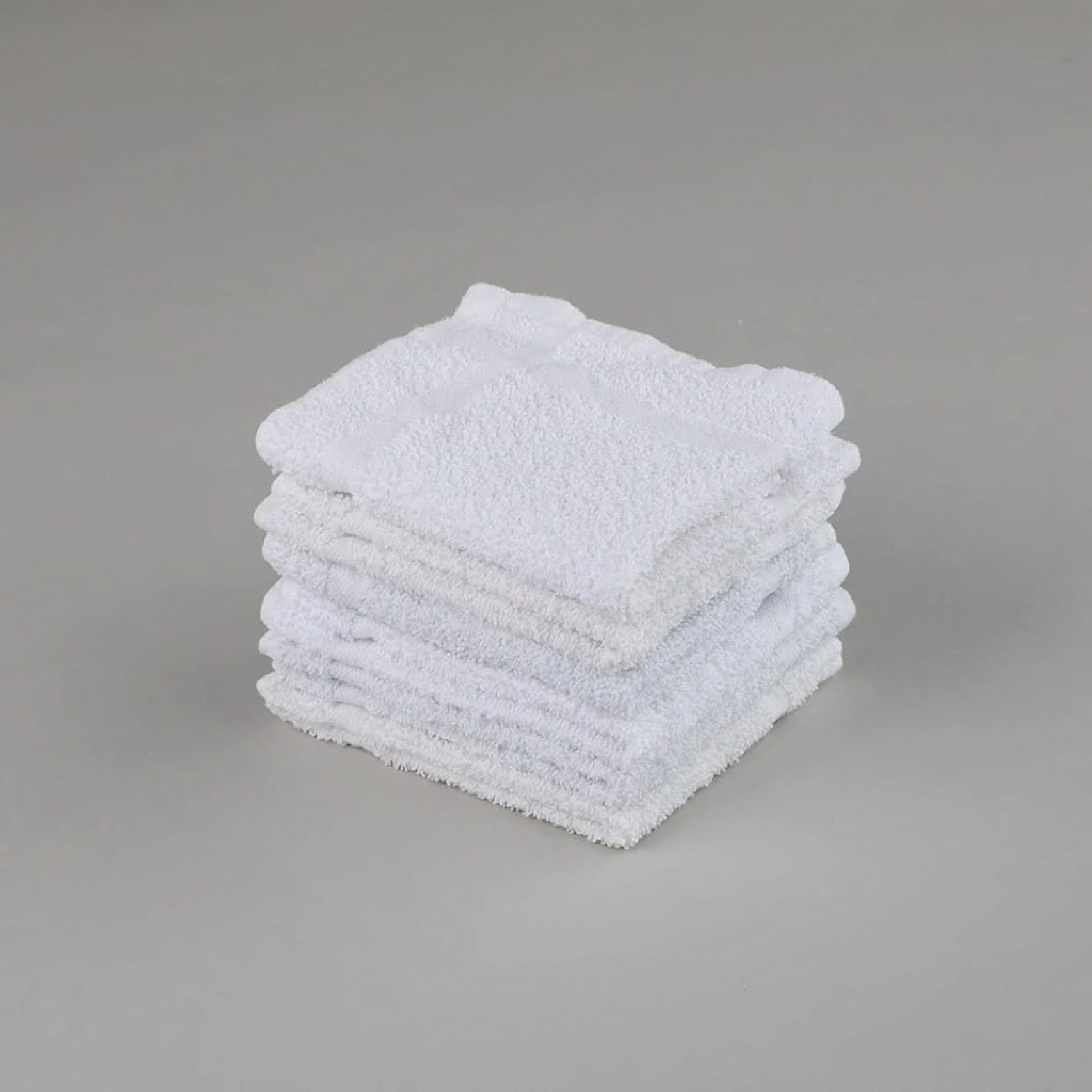 Washcloth 10X10 IN Heavyweight Cotton White 120/Case