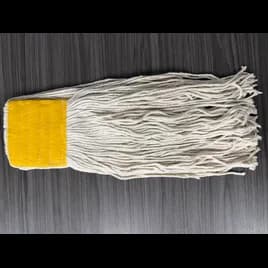 Victoria Bay Mop Head #16 White Yellow Cotton Synthetic Blend Cut End 5 IN Headband 12 Count/Case