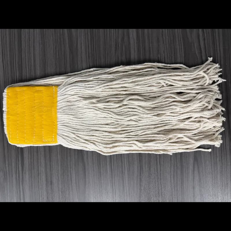 Victoria Bay Mop Head #16 White Yellow Cotton Synthetic Blend Cut End 5 IN Headband 12 Count/Case