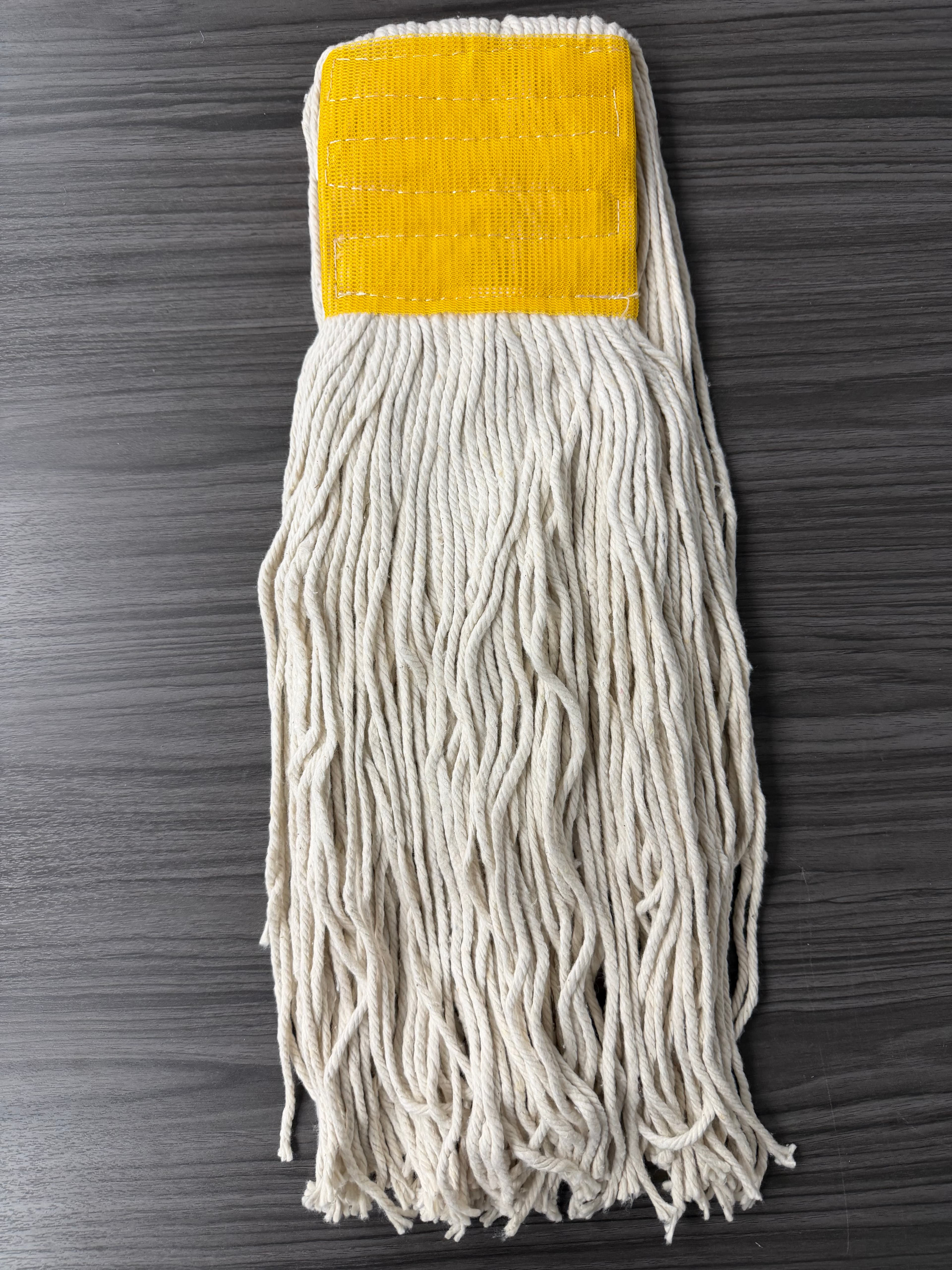 Victoria Bay Mop Head #16 White Yellow Cotton Synthetic Blend Cut End 5 IN Headband 12 Count/Case