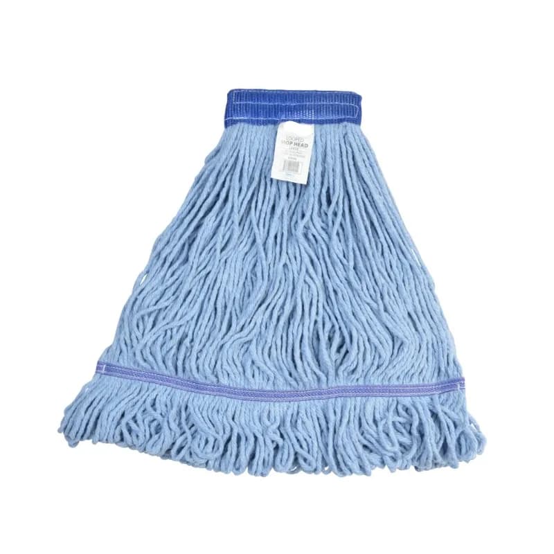Victoria Bay Mop Head Large (LG) Blue Cotton Synthetic Blend Looped 5 IN Headband 12 Count/Case