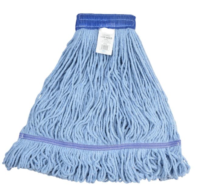 Victoria Bay Mop Head Large (LG) Blue Cotton Synthetic Blend Looped 5 IN Headband 12 Count/Case