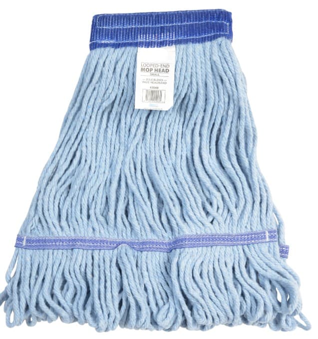Victoria Bay Mop Head Small (SM) Blue Cotton Synthetic Blend Looped 5 IN Headband 12 Count/Case