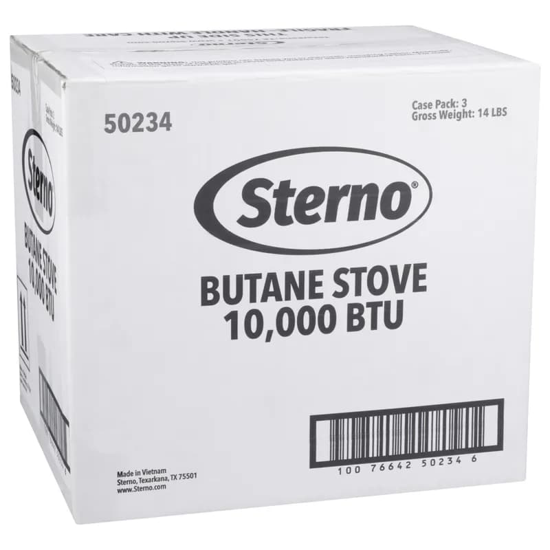Butane Stove Butane Portable 10000 BTU 3/Case