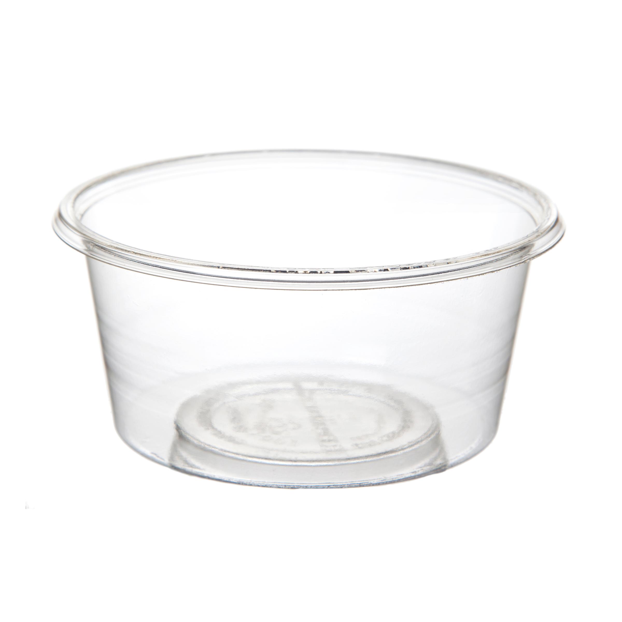 Deli Container Base 5 OZ PLA Clear Round 2000/Case