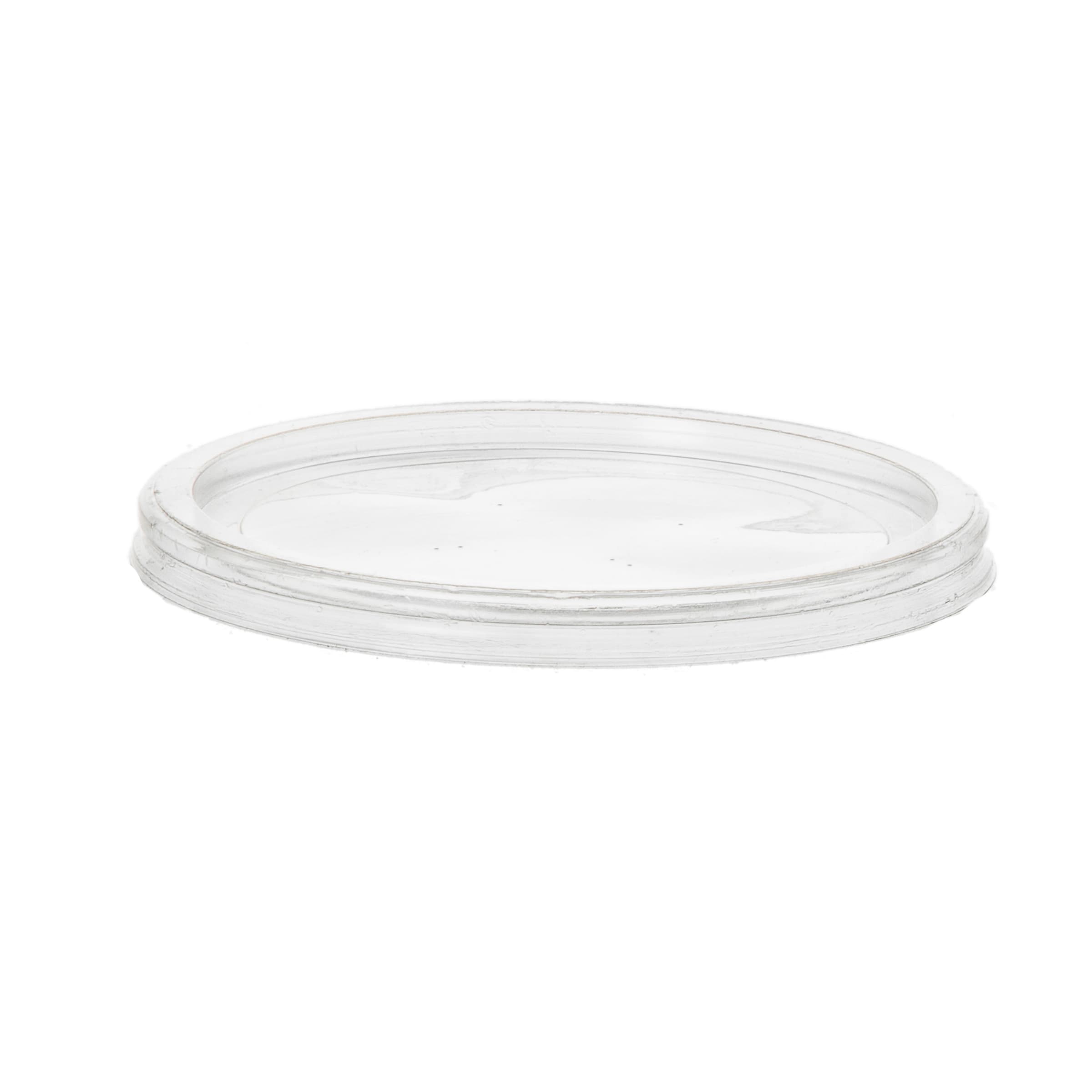 Lid Flat 4 IN PLA Clear Round For 5 OZ Deli Container 2000/Case