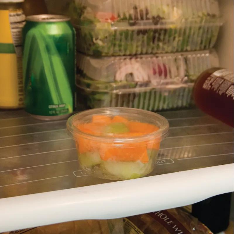 Lid Flat 4 IN PLA Clear Round For 5 OZ Deli Container 2000/Case