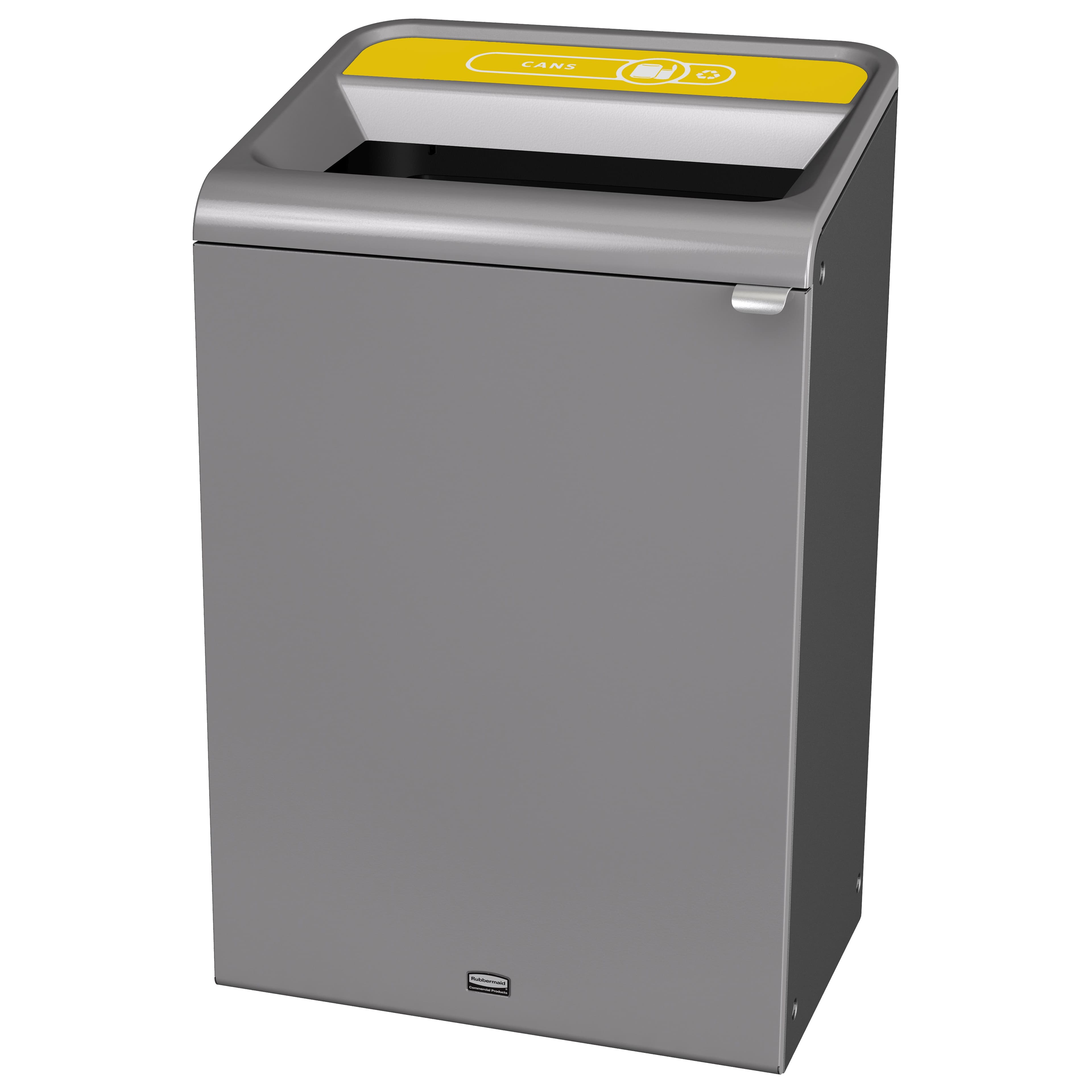 Configure™ 1-Stream Recycling Bin 24.05X19.50X37.97 IN 33 GAL Gray Stenni Metal 1/Each