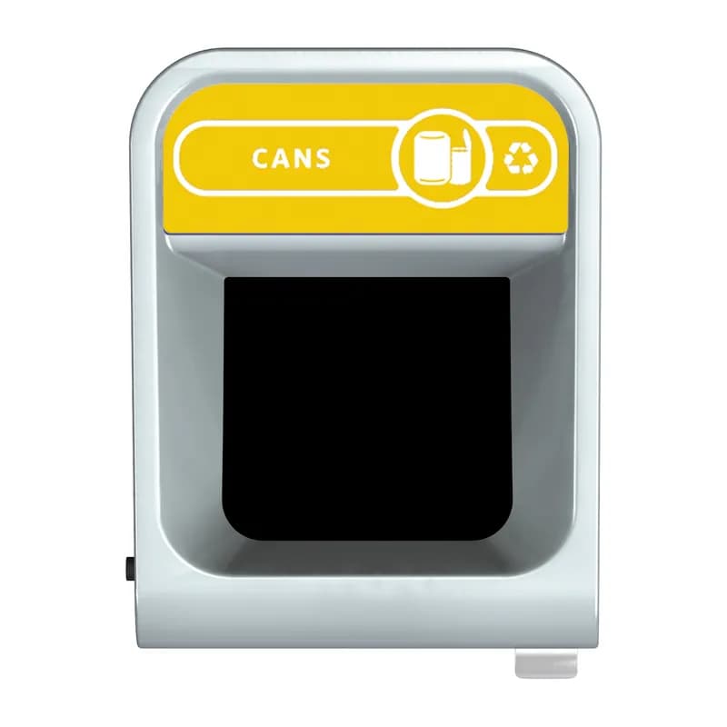 Configure™ 1-Stream Recycling Bin 24.05X19.50X37.97 IN 33 GAL Gray Stenni Metal 1/Each