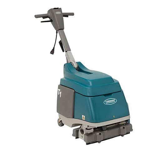 Tennant T1 Commercial Use Floor Scrubber 15IN Teal With 15IN Head 50FT Cord Electric Cylindrical 1/Each