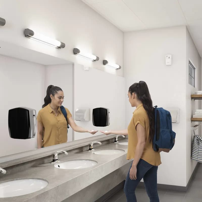 AutoFaucet® Milano Sink Faucet Chrome Metal Touchless Center Set Kit 3 With 4IN Spout 1/Each