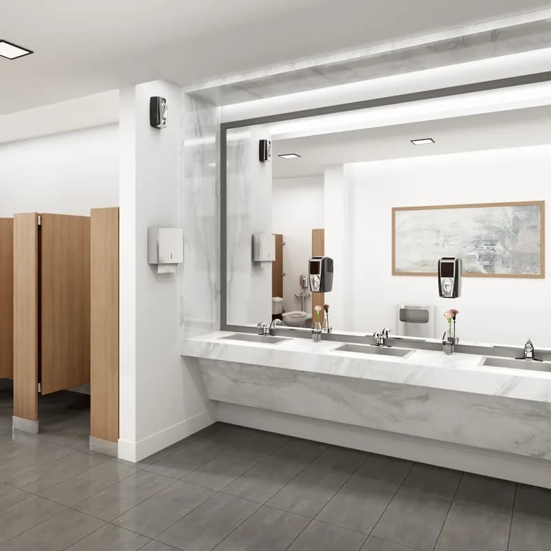 AutoFaucet® Milano Sink Faucet Chrome Metal Touchless Center Set Kit 3 With 4IN Spout 1/Each