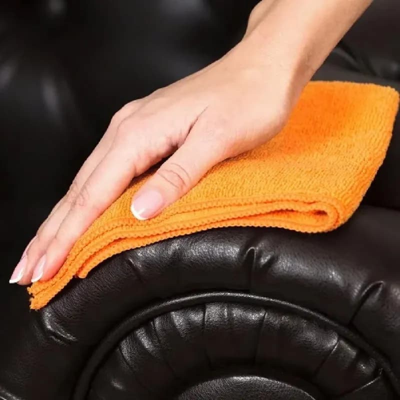 HOSPECO® Cleaning Cloth 16X16 IN Microfiber Orange Heavy Duty 12 Count/Bag 15 Bags/Case