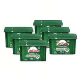 Cascade® Complete Dishwasher Tabs 43 Count/Pack 6 Packs/Case