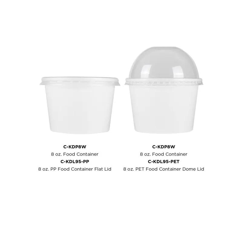 Food Container Base 8 OZ Paper White 1000/Case