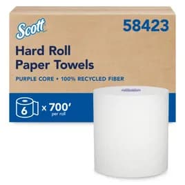 Scott® Roll Paper Towel 8IN X700FT White Hard Roll Proprietary 6/Case