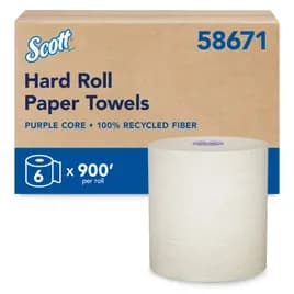 Scott® Essential Roll Paper Towel 8IN X900FT Brown Hard Roll Proprietary 6/Case