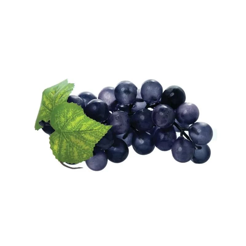 Grape Replica 7 IN Plastic Black Small Imitation 1/Each