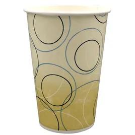 Cold Cup 16 OZ Single Wall Poly-Coated Paper Champagne 1000/Case