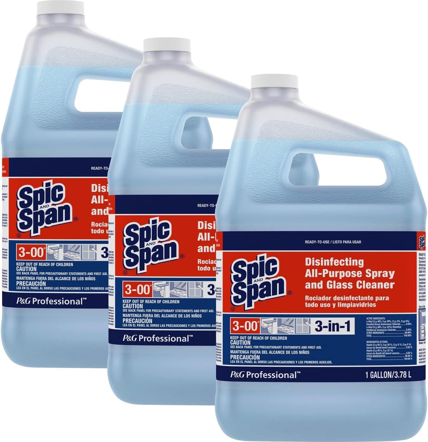 Spic and Span® Fresh Scent All Purpose Cleaner Glass Cleaner 1 GAL 3 Count/Case