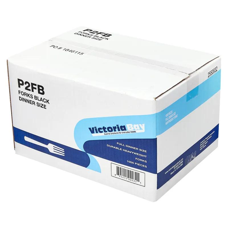 Victoria Bay Fork PP Black Heavy Duty Unwrapped 1000/Case