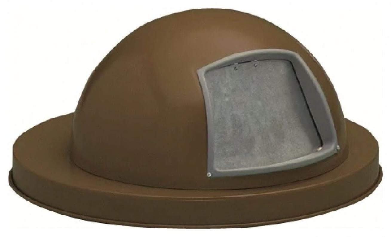 Lid 23.75 IN Brown Steel Dome Top Swing Door 1/Each