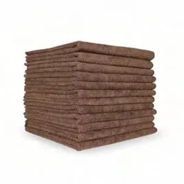 Smart Choice Unfolded: 16X16 IN 49GM Microfiber Brown 12 Count/Pack 15 Packs/Case