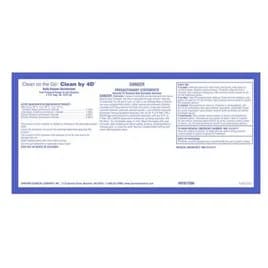 Clean on the Go® Clean by 4D® Daily Cleaner Disinfectant Secondary Product Label Paper 1/Each