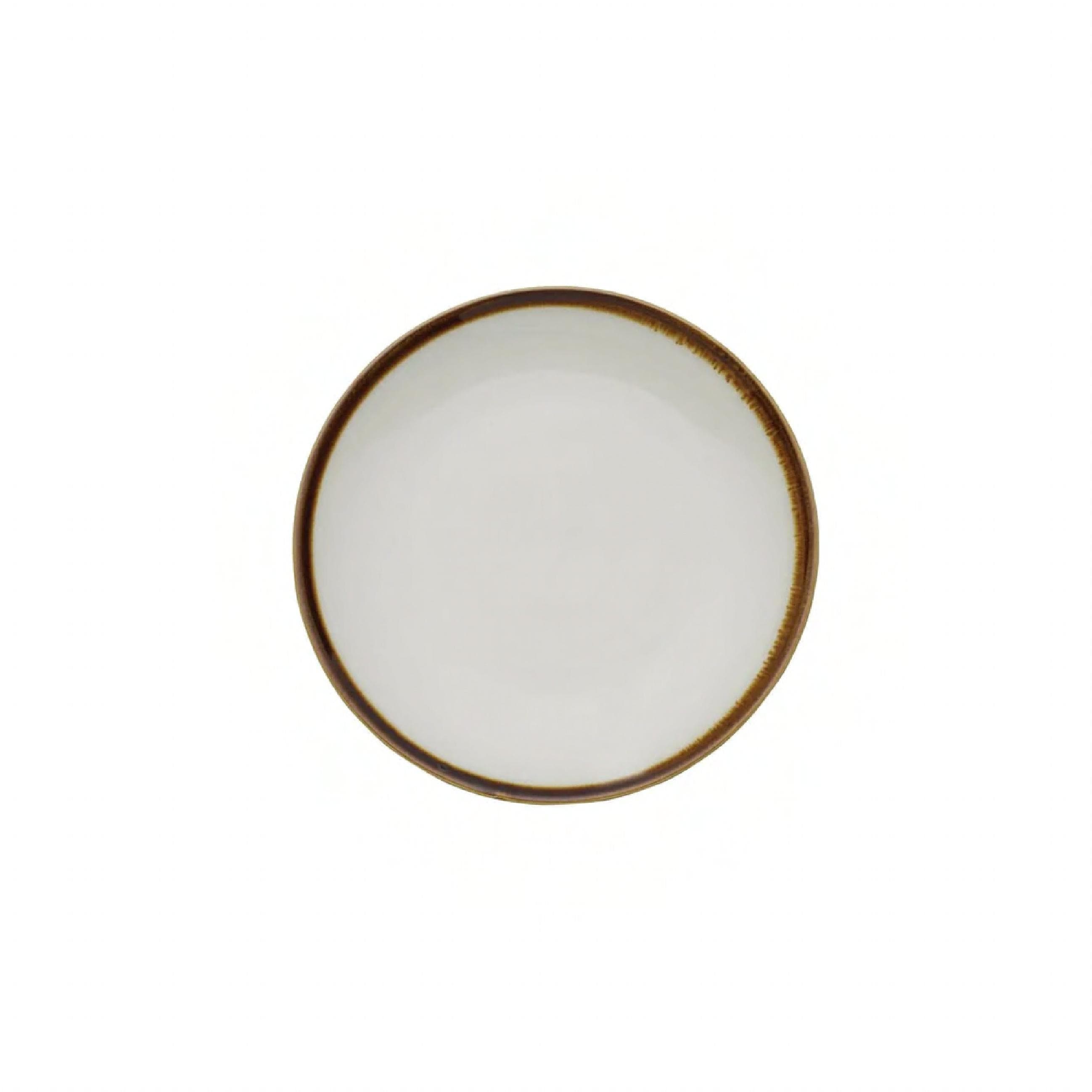 Mikasa Hospitality Lodge Collection Coupe Plate 7 IN Porcelain White Walled 24/Case