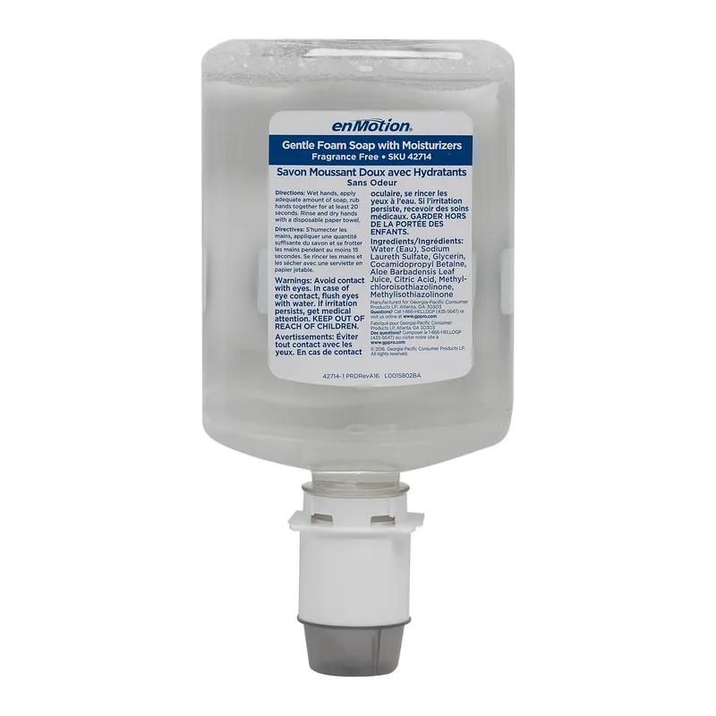 enMotion® Hand Soap Foam 1200 mL Unscented Fragrance Free Clear Moisturizing 2/Case