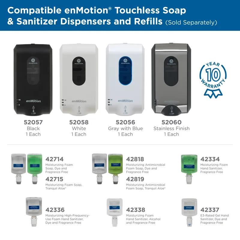 enMotion® Hand Soap Foam 1200 mL Unscented Fragrance Free Clear Moisturizing 2/Case