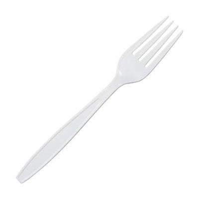 Victoria Bay Fork PP White Heavy Duty Unwrapped 1000/Case