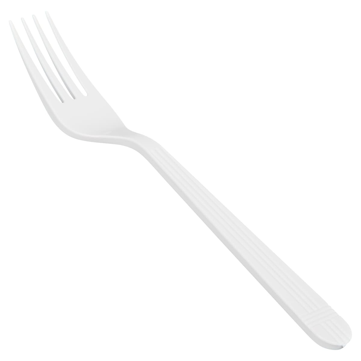 Victoria Bay Fork PP White Heavy Duty Unwrapped 1000/Case