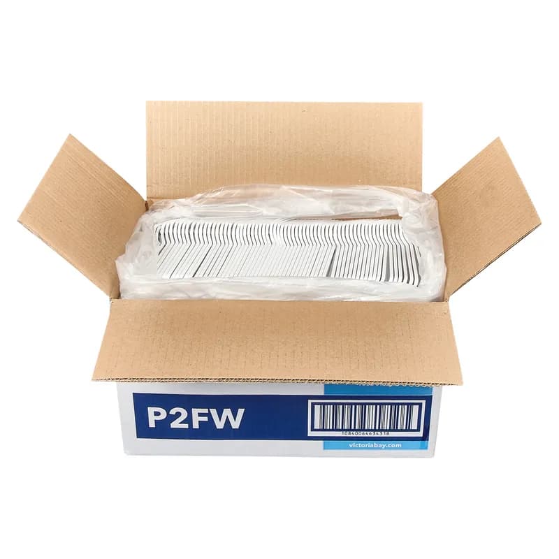 Victoria Bay Fork PP White Heavy Duty Unwrapped 1000/Case