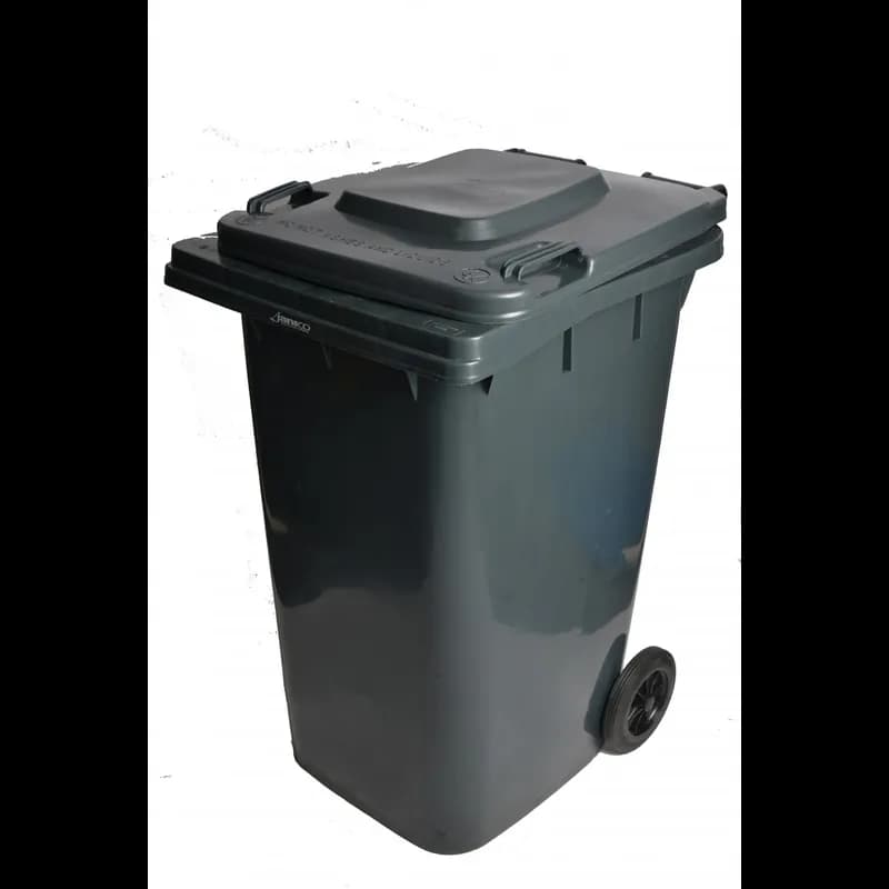 Trash Can 50 GAL Gray Rollout With Wheels 1/Each