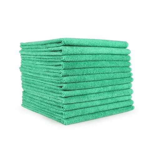 HOSPECO® Smart Choice Cleaning Cloth 12X12 IN 30GM Microfiber Green Square 12/Pack