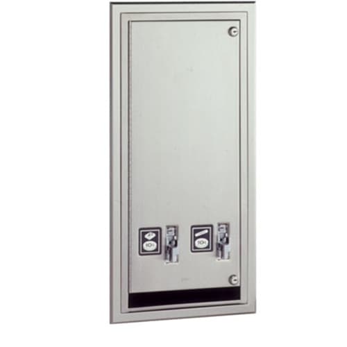 Tampon & Pad Dispenser Stainless Steel Surface Mount 1/Each