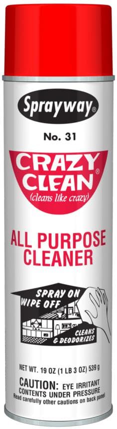 Claire Sprayway® Crazy Clean Floral All Purpose Cleaner 19 OZ Foam Aerosol 12/Case