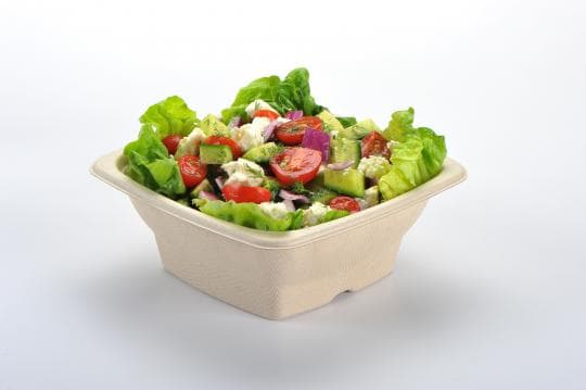 Bowl 32 OZ Pulp Fiber Kraft Square Shallow 300/Case