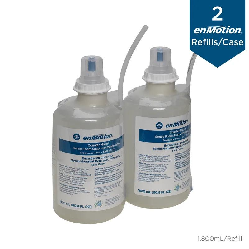 enMotion® Hand Soap Foam 1800 mL Unscented Fragrance Free Clear Counter Mount 2/Case