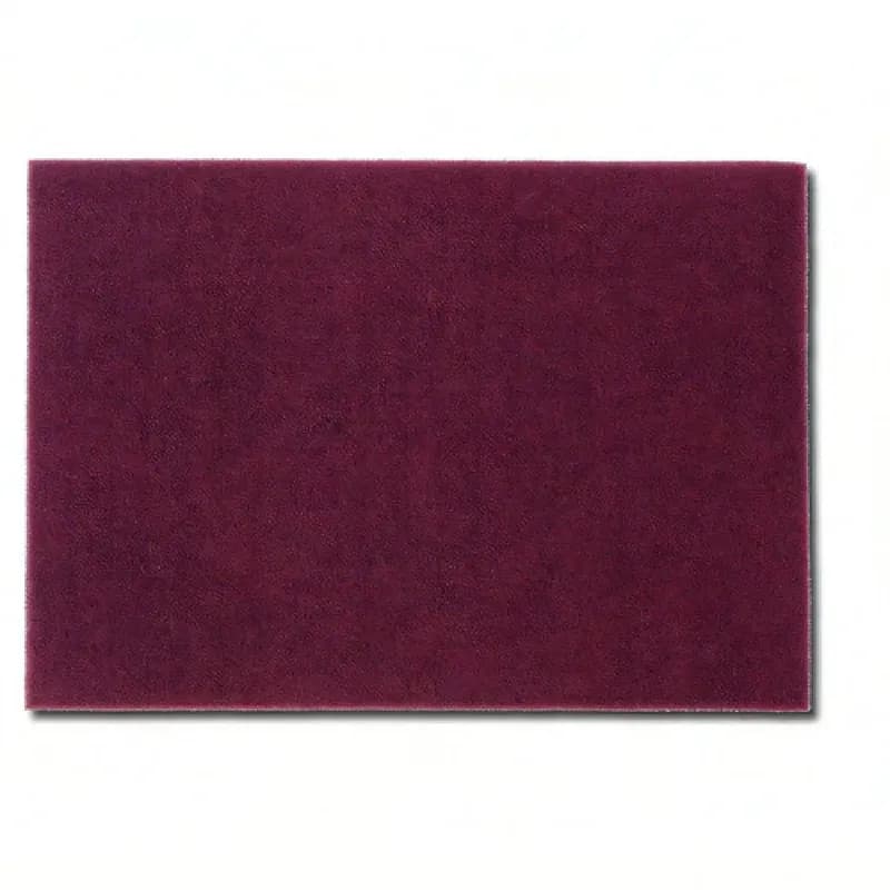 Scouring Pad 6X9 IN Light Duty Non-Woven Synthetic Fiber Maroon Heavy Duty 60/Case