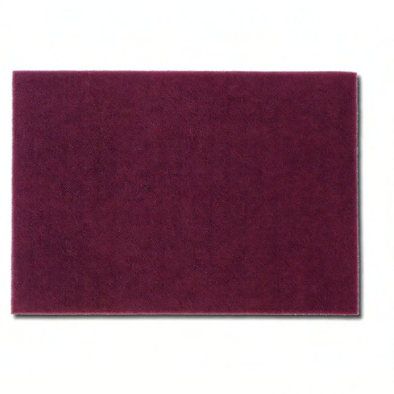 Scouring Pad 6X9 IN Light Duty Non-Woven Synthetic Fiber Maroon Heavy Duty 60/Case