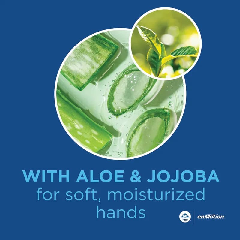 enMotion® Hand Sanitizer Foam 1000 mL Unscented Fragrance Free Green Refill E3 Rated 2/Case