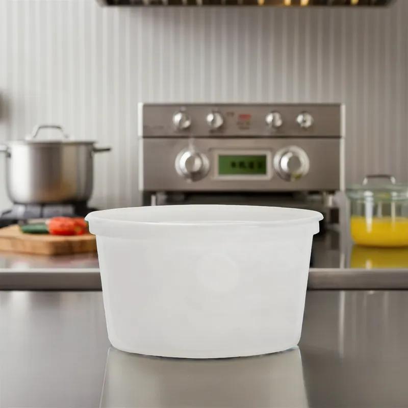 Take-Out Container Base 4.6X2.58 IN PP Clear Round 500/Case