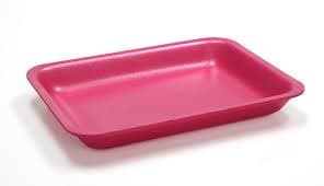 Dyne-A-Pak 1014 Tray Polystyrene Foam Rose 100/Case