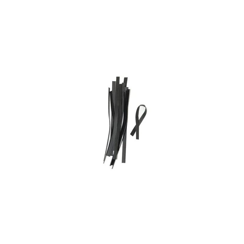 Twist Tie 4X0.188 IN Paper Black 2000/Box