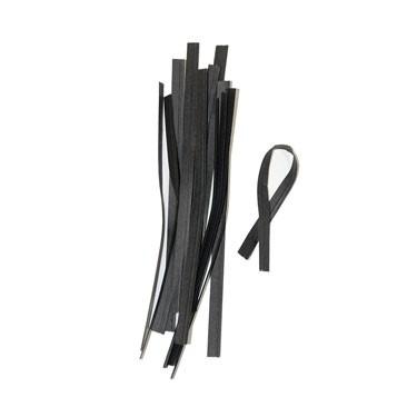 Twist Tie 4X0.188 IN Paper Black 2000/Box